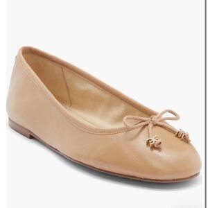 NWT Sam Edelman Flora Beige Ballet Flats with Bow